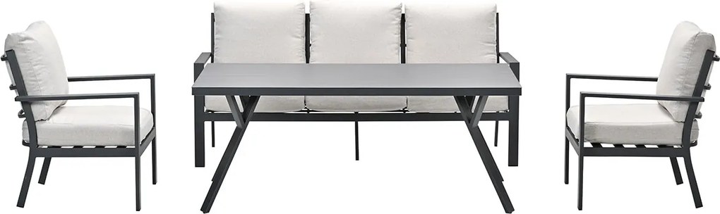 Garden Impressions Senja lounge dining set 4-delig - desert sand