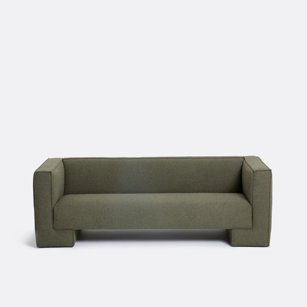 Bank 3-zit, fijne bouclette, Capu