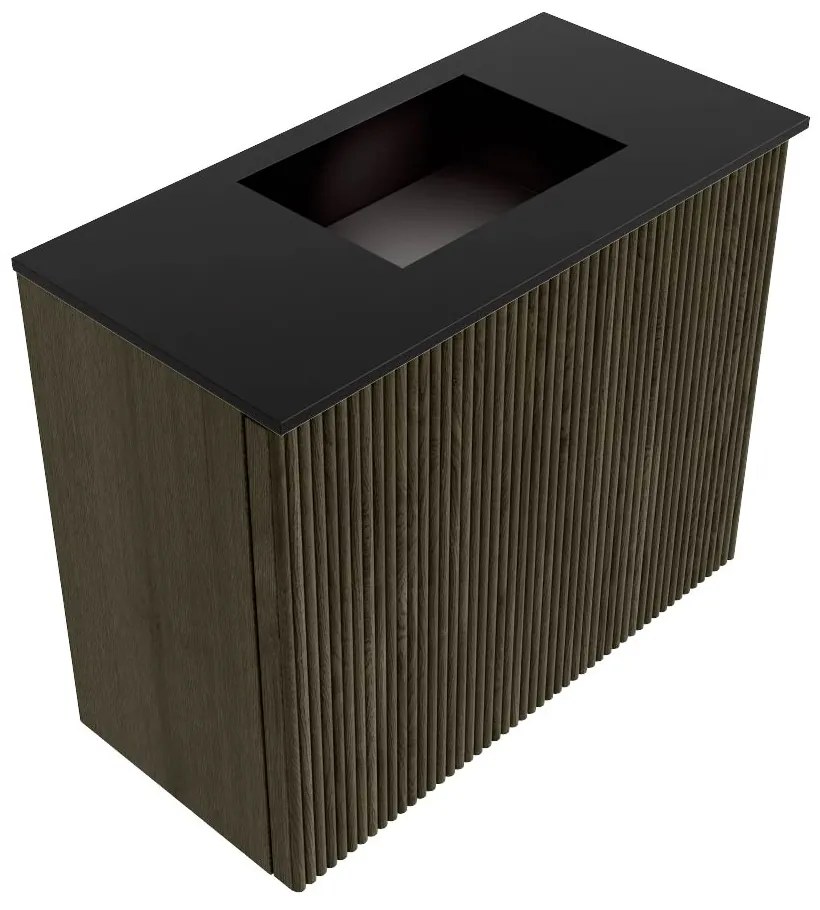 Mondiaz Joya 50cm toiletmeubel shadow met wastafel faye rechts zonder kraangat urban