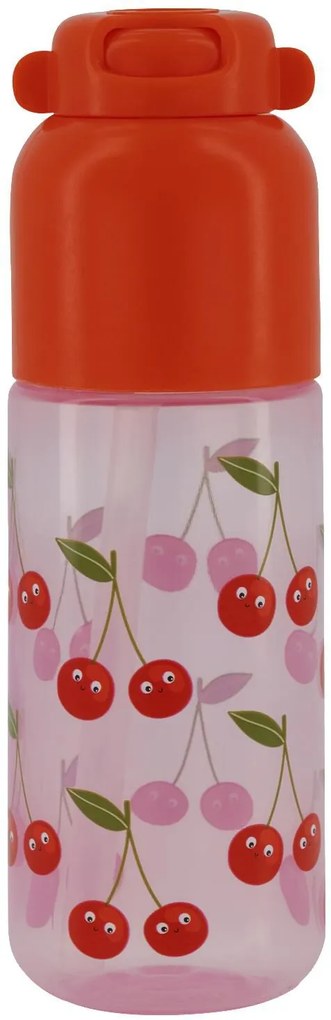 HEMA Waterfles Met Rietje Kersen 300ml