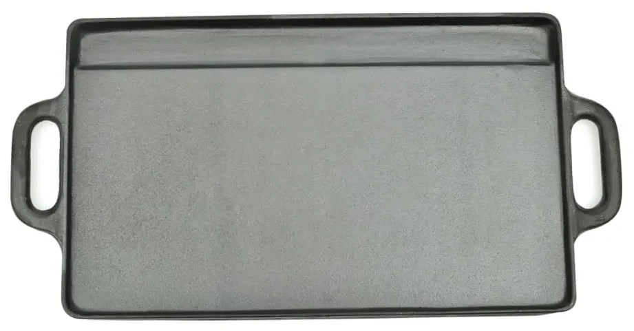vidaXL Grillplaat dubbelzijdig 50x23 cm gietijzer