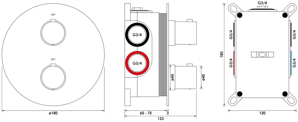 Brauer Brushed Edition thermostatische inbouw regendouche met staafhanddouche, rechte muurarm, glijstang en hoofddouche 30cm set 86 RVS geborsteld PVD