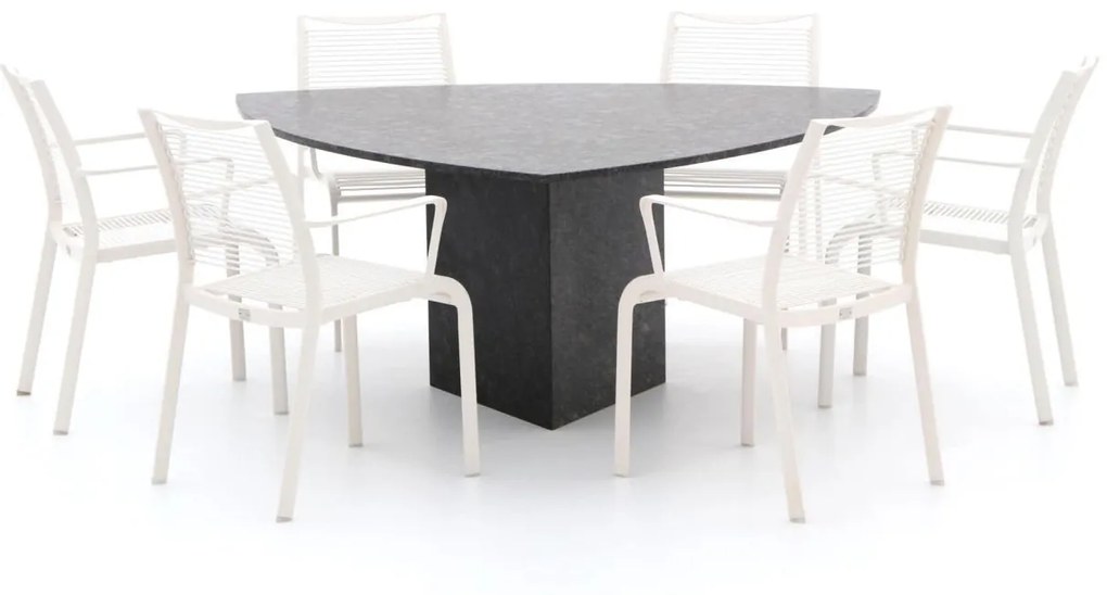 Apple Bee Hawaii/Bernstein 170cm dining tuinset 7-delig stapelbaar