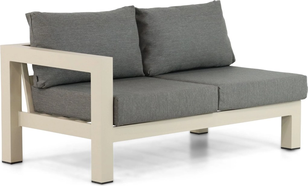 Hoek loungeset 6 personen Aluminium Taupe Lifestyle Garden Furniture Luca