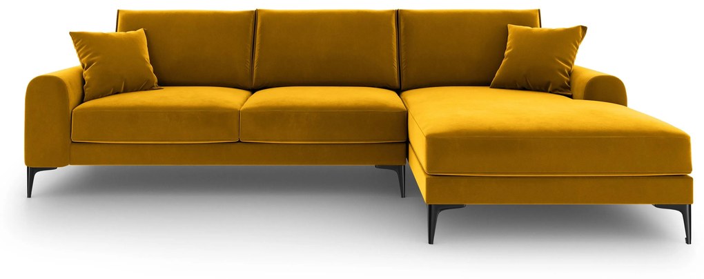 4.5-zitshoekbank Madara rechts velvet | Mazzini Sofas