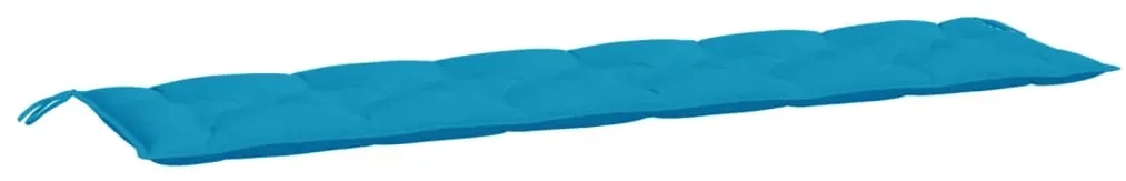 vidaXL Tuinbankkussen 200x50x7 cm stof lichtblauw