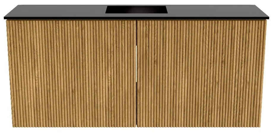 Mondiaz Joya 90cm toiletmeubel oak met wastafel faye midden zonder kraangat urban