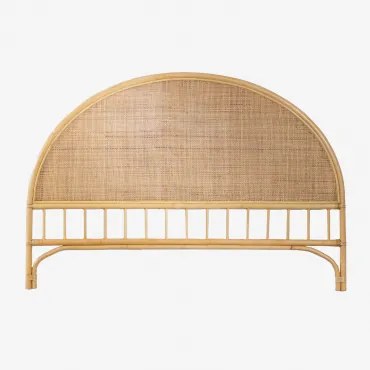 Hoofdbord Voor Bed Van 150 Cm In Rotan Yivisc Bruin Natuurlijk & 150 Cm - Sklum