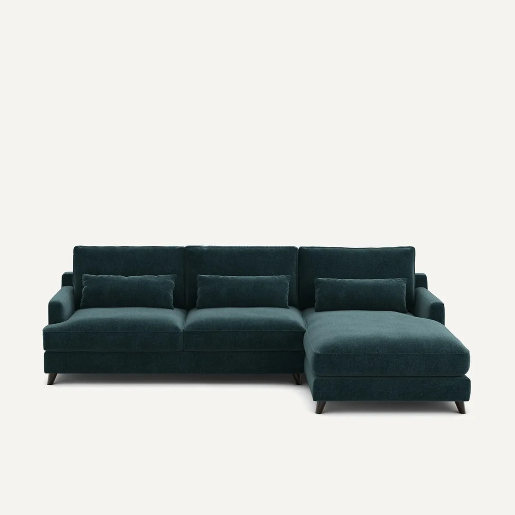 Chenille fluwelen hoekbank, Alwine