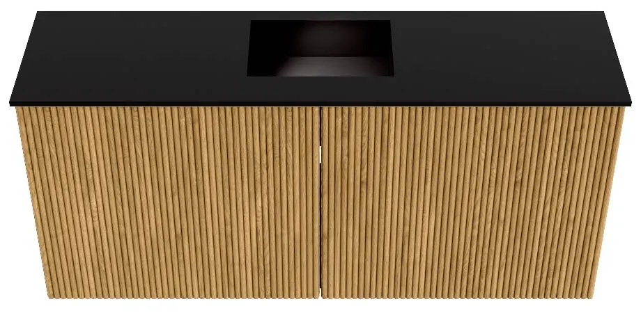 Mondiaz Joya 90cm toiletmeubel oak met wastafel faye midden zonder kraangat urban