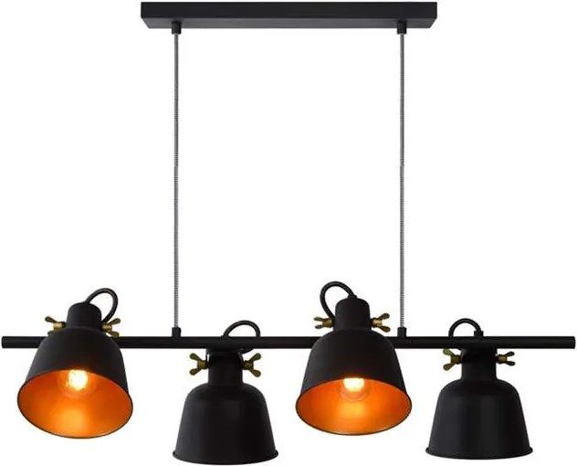 Lucide wandlamp Pia - zwart - 87x35x150 cm - Leen Bakker