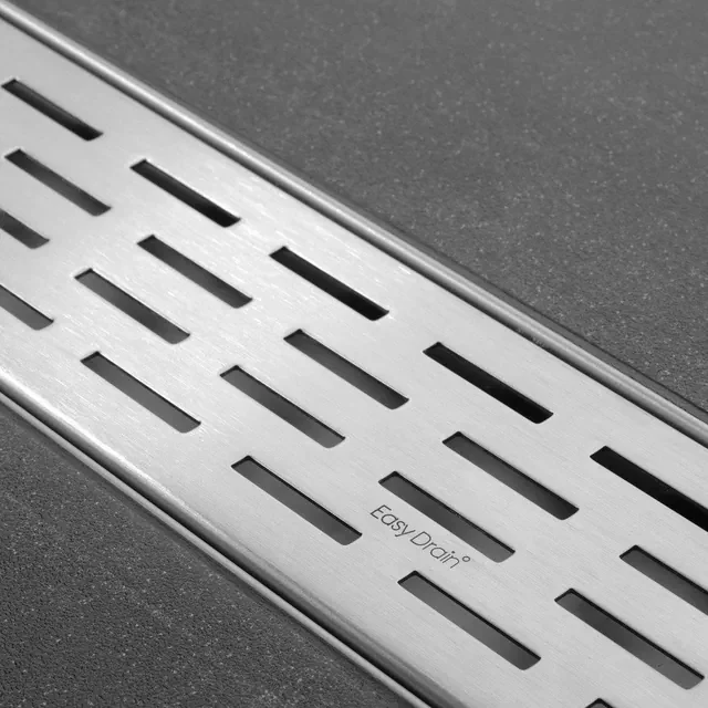 Easy Drain Multi afvoergoot enkele plaat met zijuitloop 9,8x130cm 50mm RVS edm1300