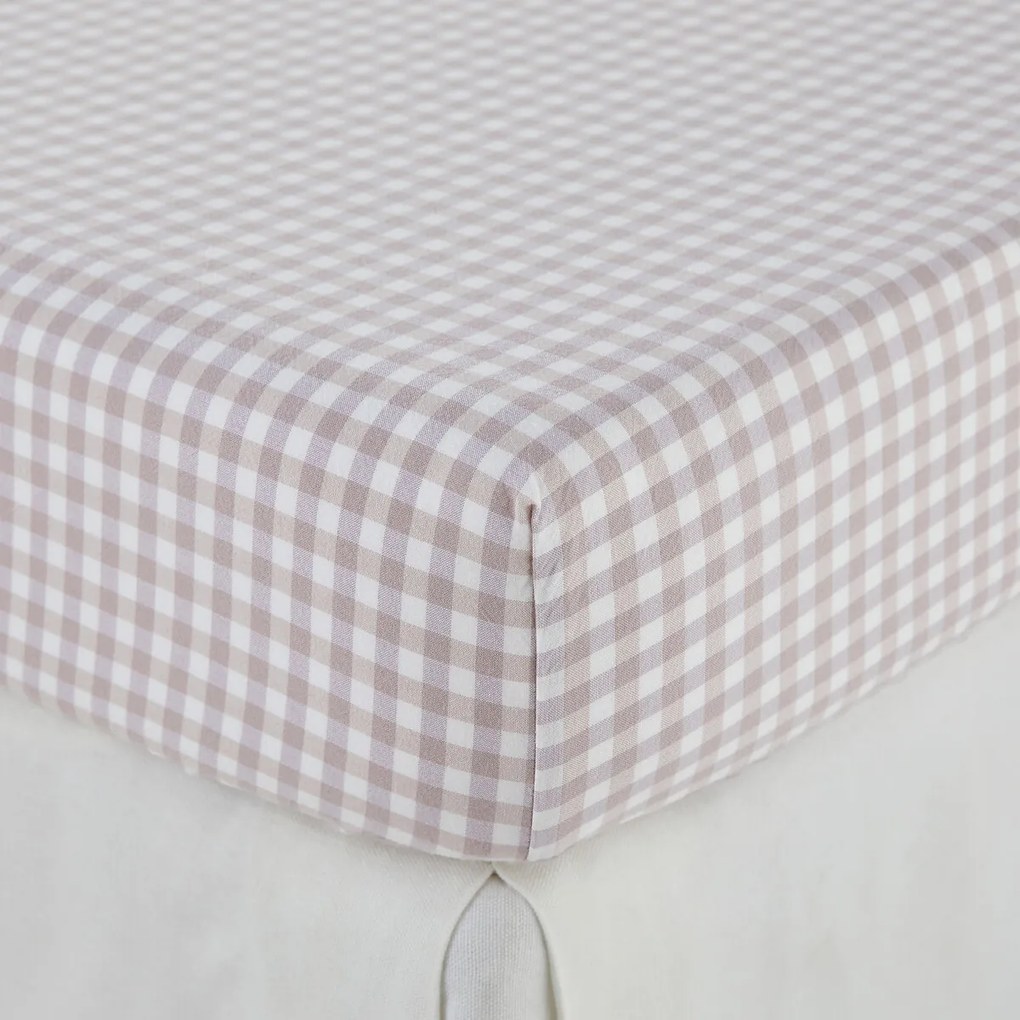 Katoenen hoeslaken met omslag 25 cm, Lilou