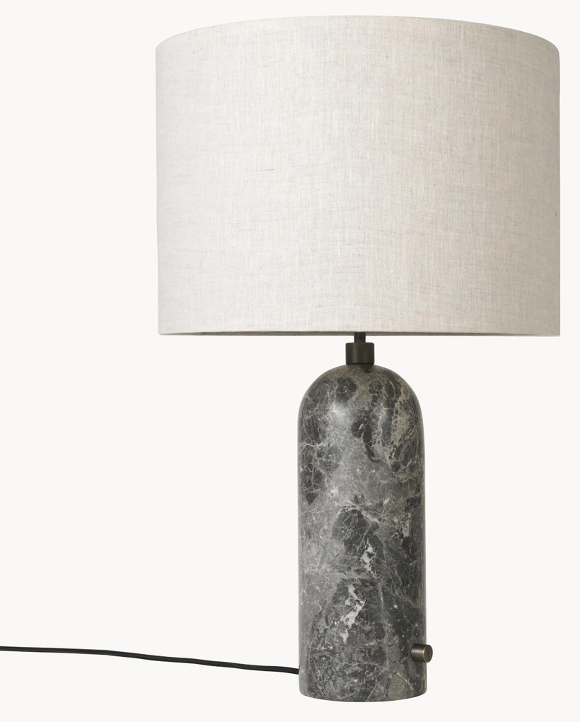 Grote dimbare tafellamp Gravity met marmeren voet, in verschillende formaten