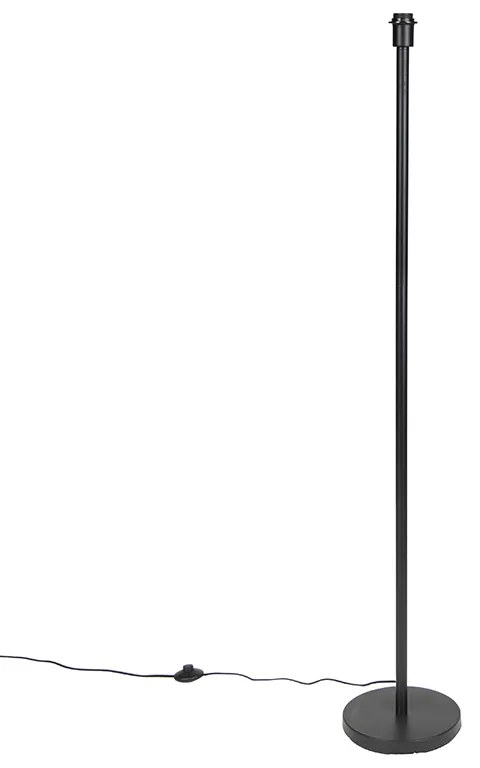 Moderne vloerlamp zwart zonder kap 149 cm - Simplo
