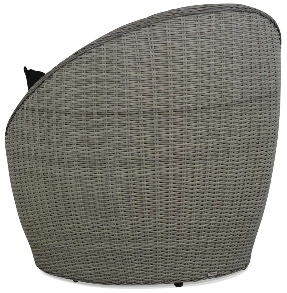 Tuinstoel Wicker Grijs-antraciet Garden Collections Cocoon