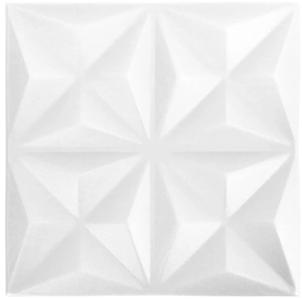 vidaXL 48 st Wandpanelen 3D 12 m² 50x50 cm origamiwit