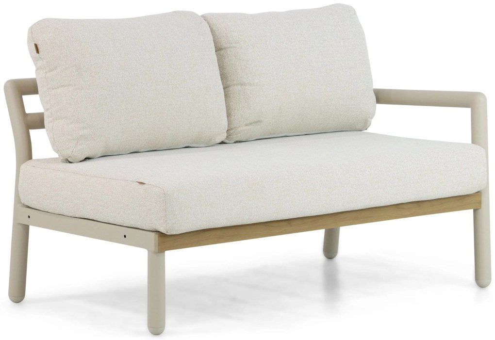 Hoek loungeset 5 personen Aluminium Taupe Santika Furniture Santika