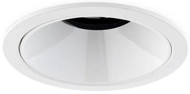 LED Inbouwspot 10W CREE, Rond, Ã84mm, Kantelbaar, Dimbaar, Wit/Wit, Warm Wit