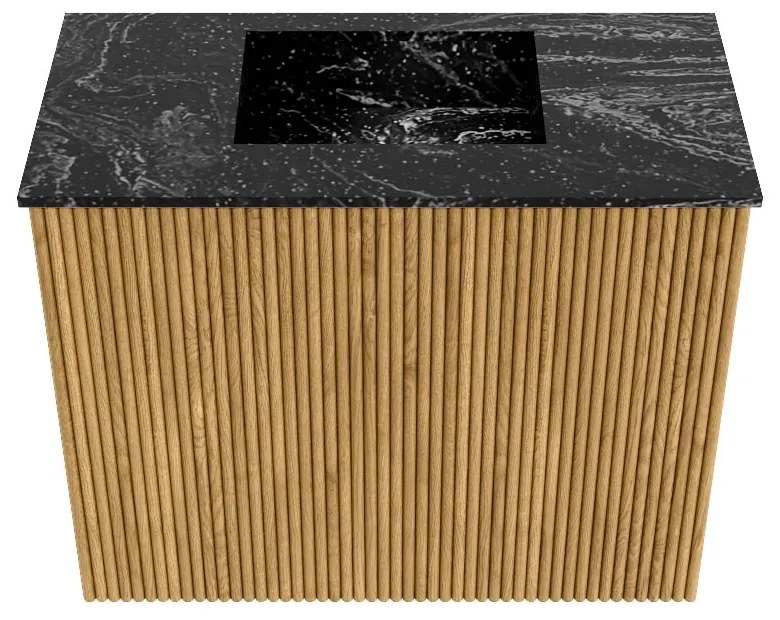 Mondiaz Joya DLux 50cm toiletmeubel oak met wastafel faye midden zonder kraangat lava