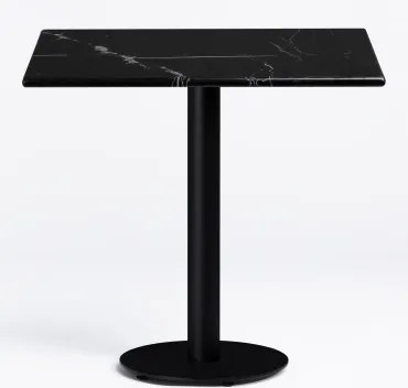 Vierkante Bar Tafel Van Rocher Marmer Marmer Nero Marquina & ~60 Cm - Sklum