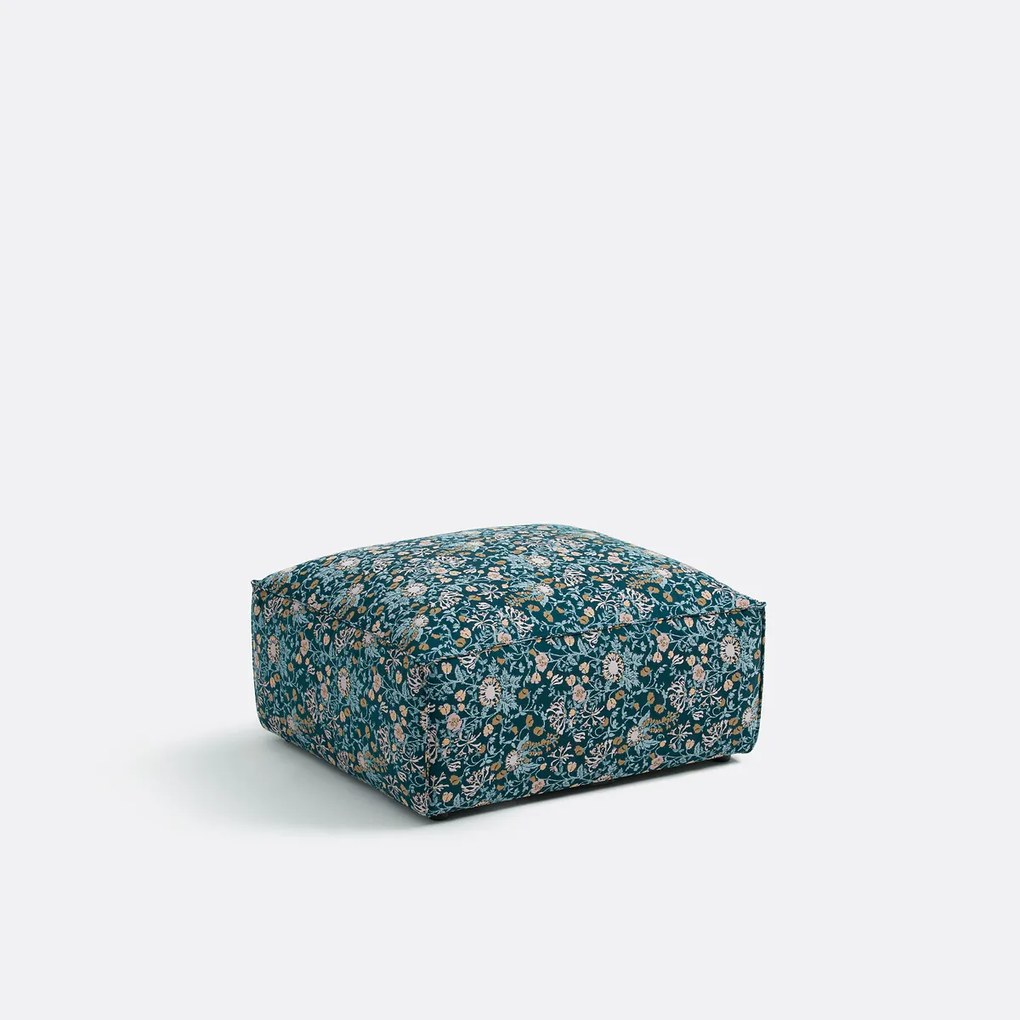 Modulaire poef, gebloemd jacquard, Seven