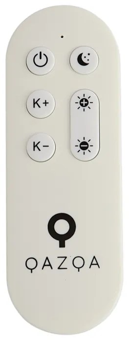 Smart plafondlamp zwart 35cm incl. LED en afstandsbediening - Flat drum