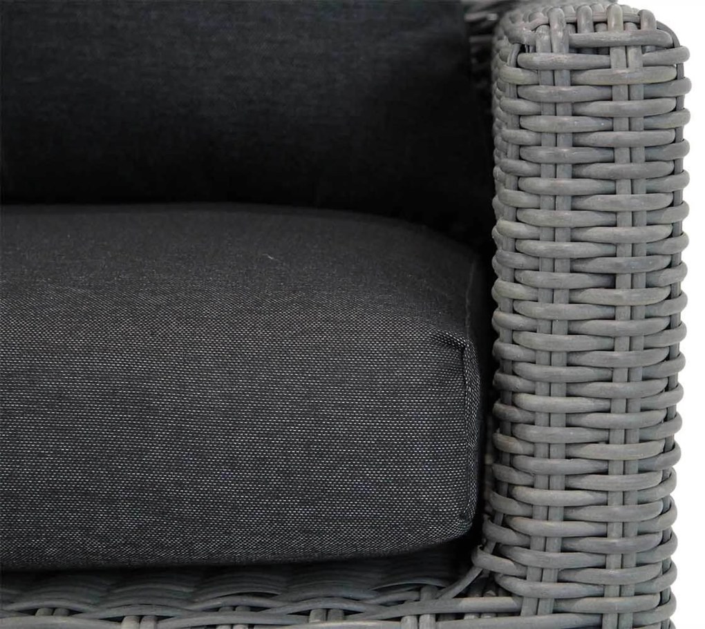 Loungeset 5 personen Wicker Grijs Garden Collections Lusso