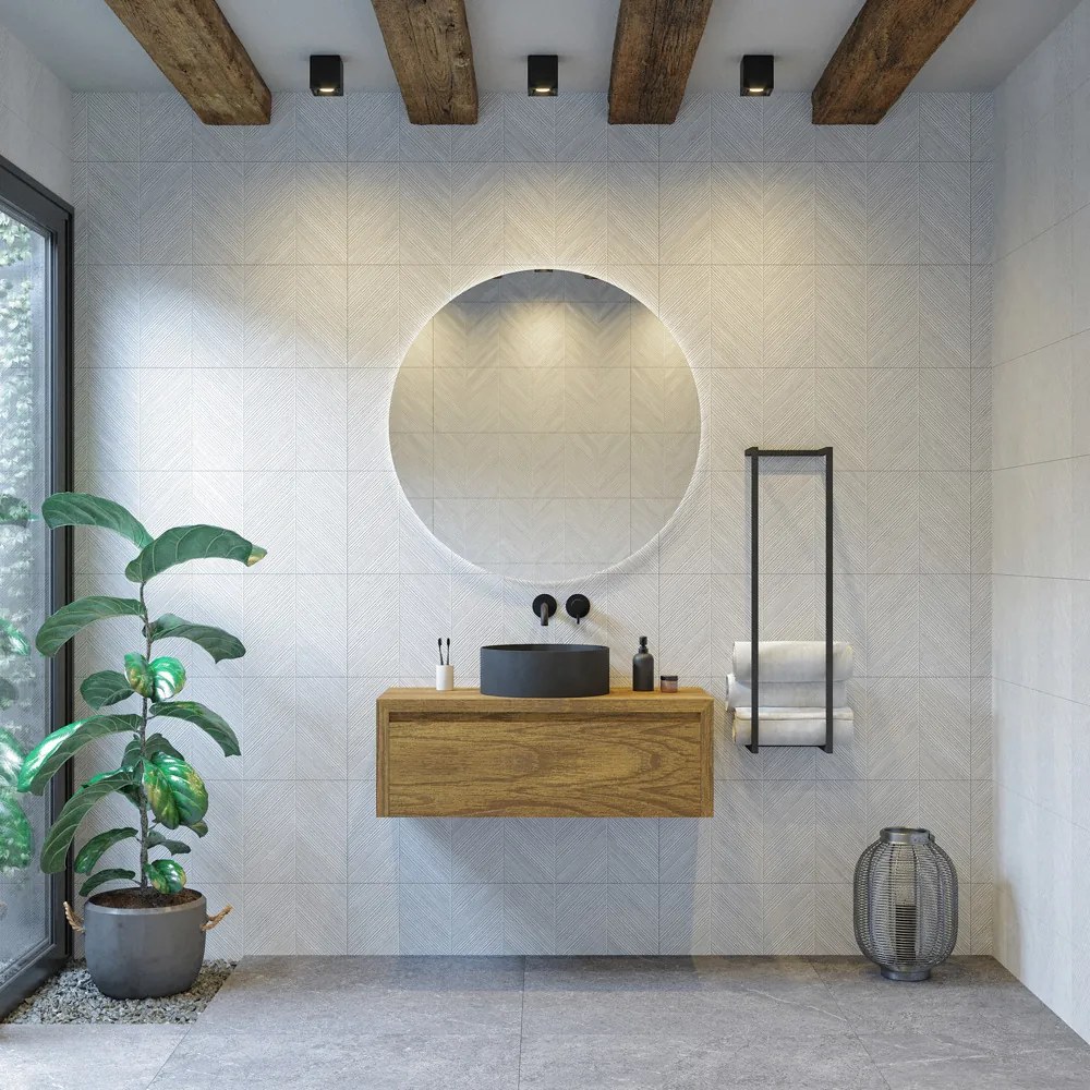 Gliss Design Ares badmeubel 90cm castle brown zonder waskom