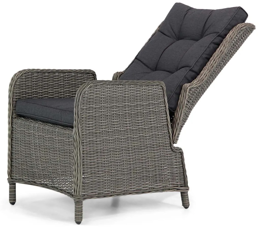 Tuinset 6 personen 220 cm Wicker Grijs Garden Collections Kingston/Residence