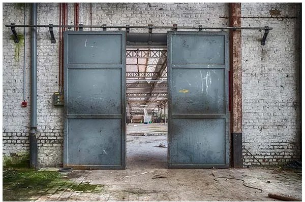 Urban Cotton wandkleed Spinning doors 80x110cm