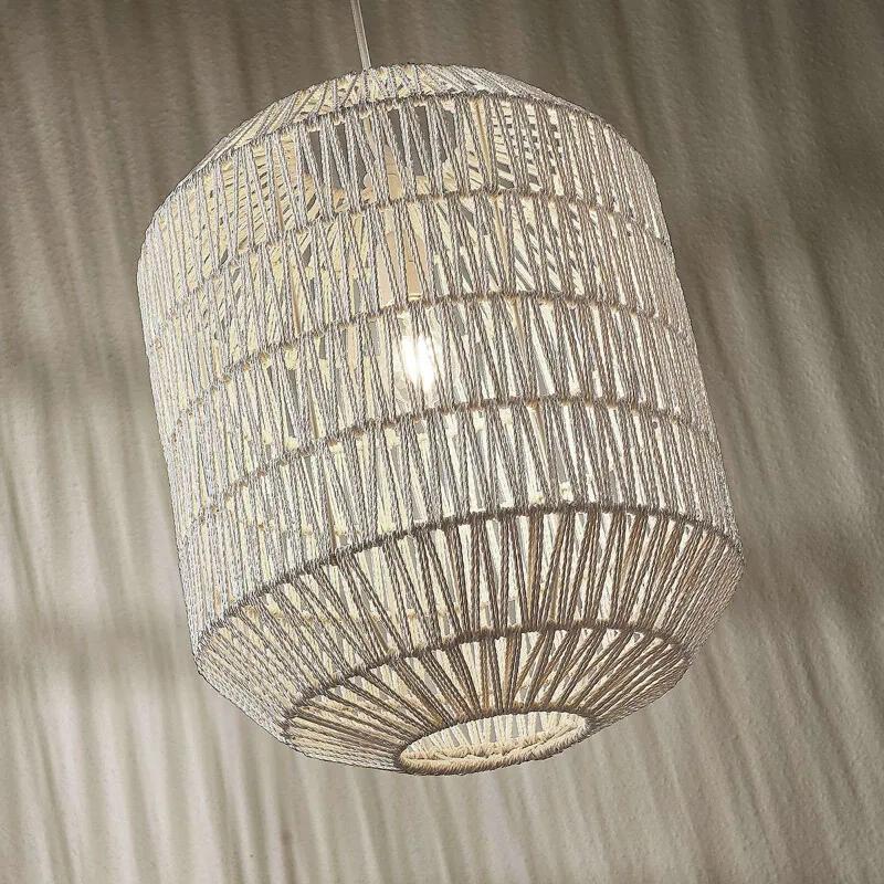 Hanglamp Danya gemaakt van wit papier 48 cm