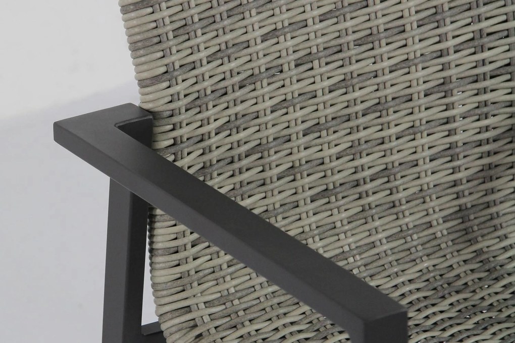 Tuinstoel stapelbaar Wicker Grijs-antraciet Lifestyle Garden Furniture Upton