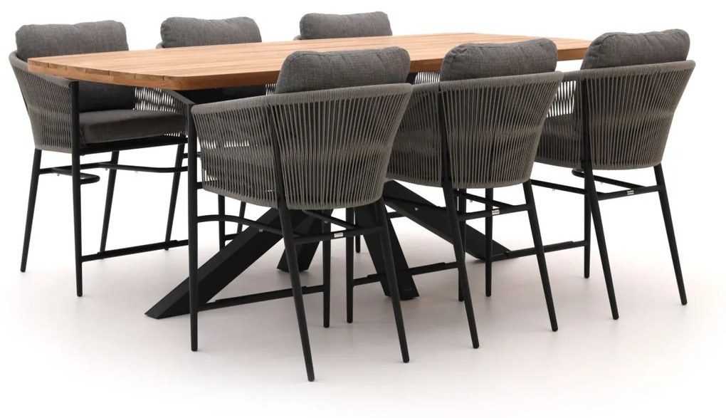 Diningset Bellagio  | 6 personen | Tuinset teakhout | 7-delig | Kees Smit Tuinmeubelen