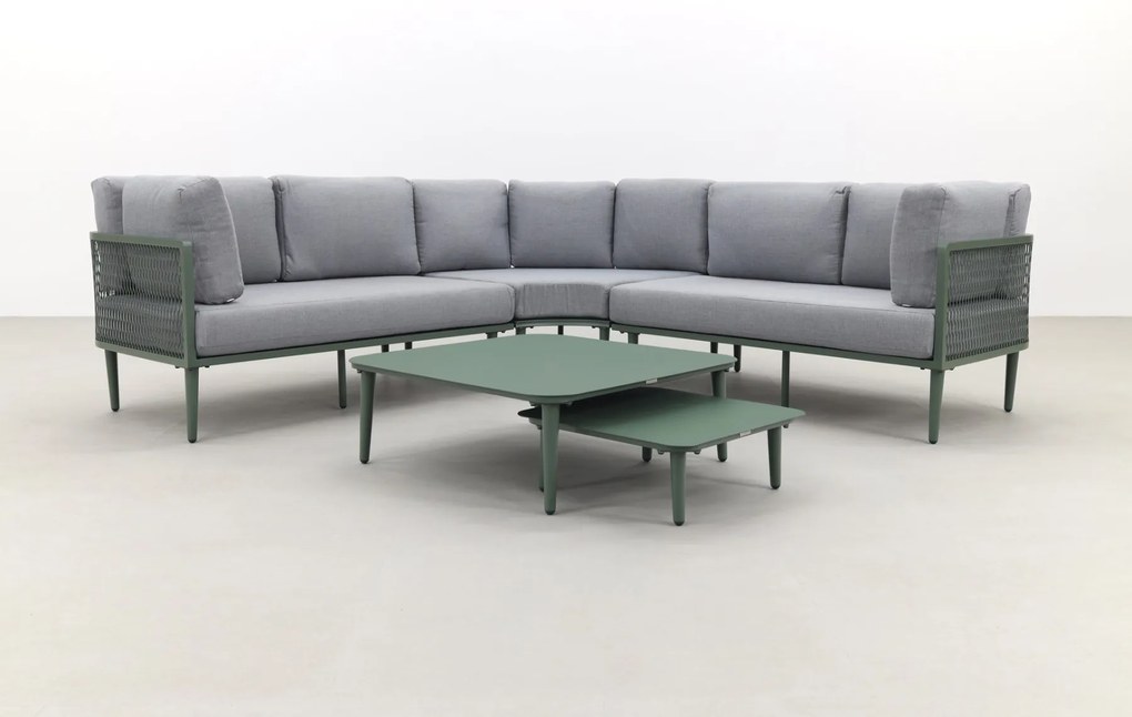 Garden Impressions Nina loungeset - Moss green/light grey