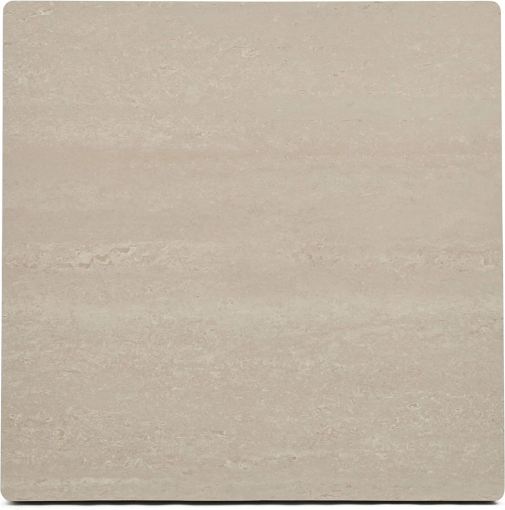 Tuintafel   90 x 90 cm  Zand/Beige   Tivano in hoogte verstelbare