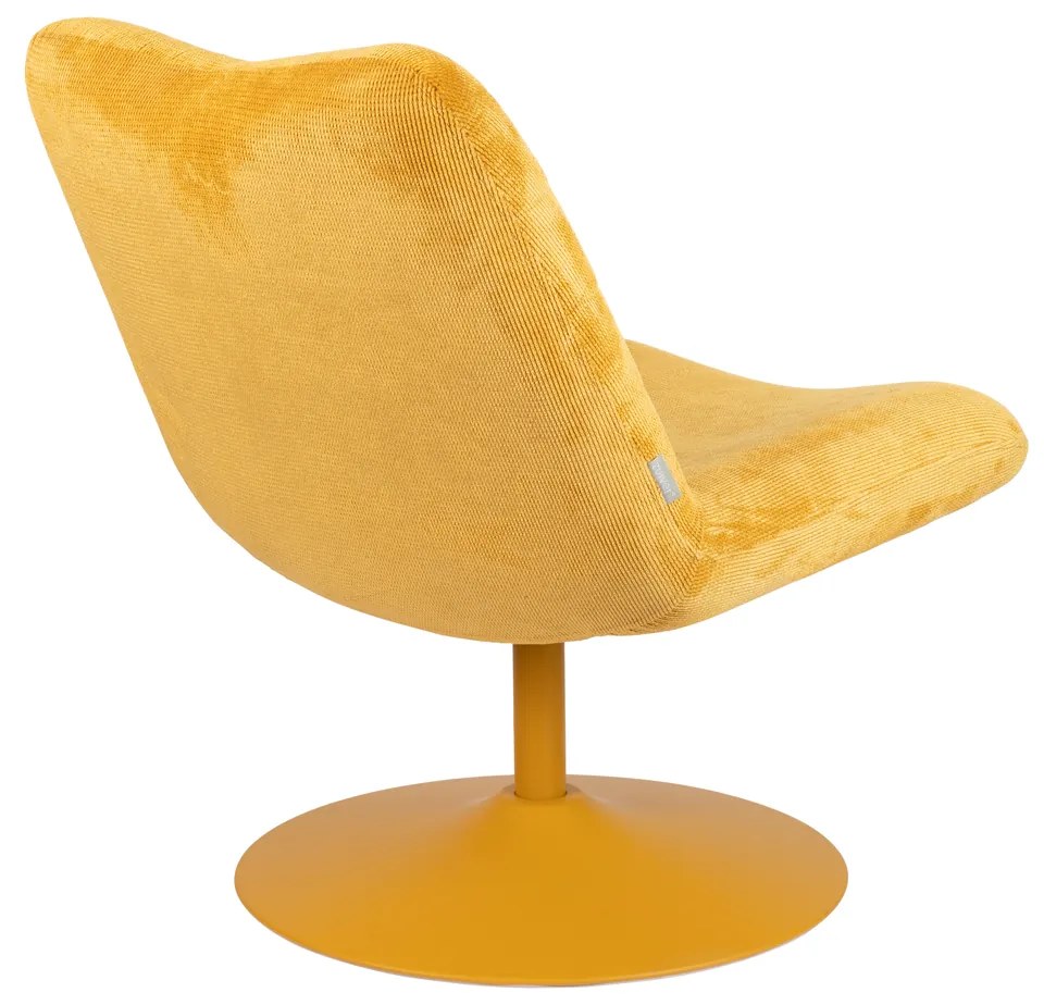 Zuiver Bubba Draaifauteuil Okergeel Retro Design