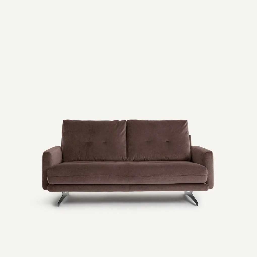 2-zitsbank in linnen fluweel, DELICATO