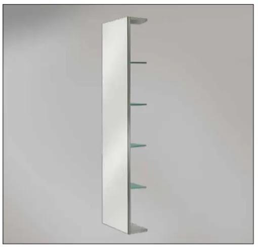 Xenz Lido Merlino spiegel 40x160cm met glazen legplanken SC645