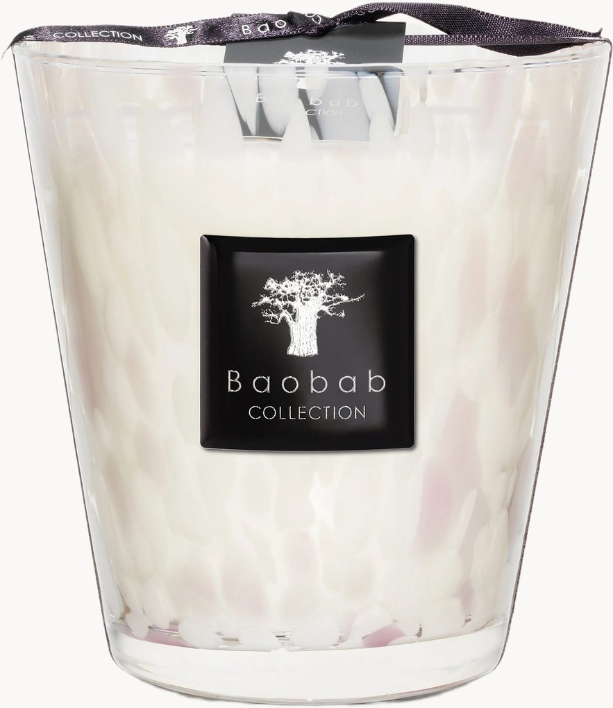 Geurkaars White Pearls (orchidee, fresia, muskus)