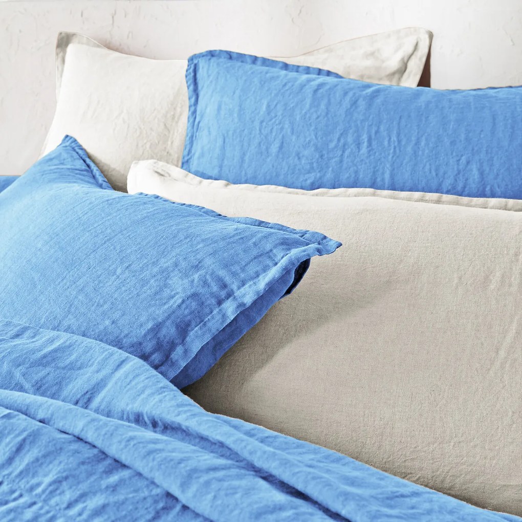 Kussensloop in gewassen linnen, Linot