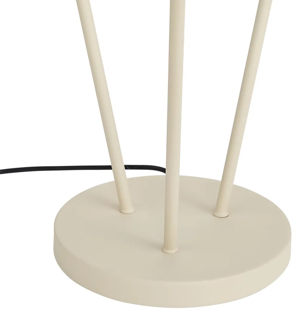 Moderne vloerlamp beige 3-lichts GU10 35mm - Thomas