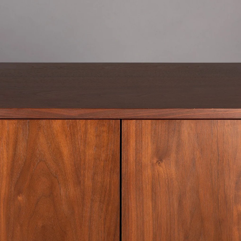 Dutchbone Morrison Vintage Kast Walnoot Op Hoge Poten - 62x45x125cm.