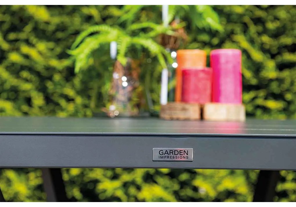 Garden Impressions Amarillo tuinset 5-delig - Mina tuintafel 90x90 cm