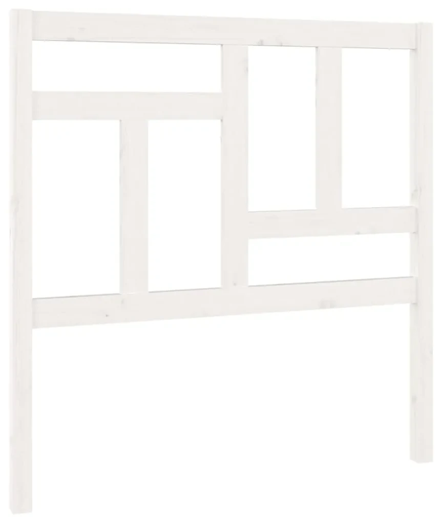vidaXL Hoofdbord 95,5x4x100 cm massief grenenhout wit