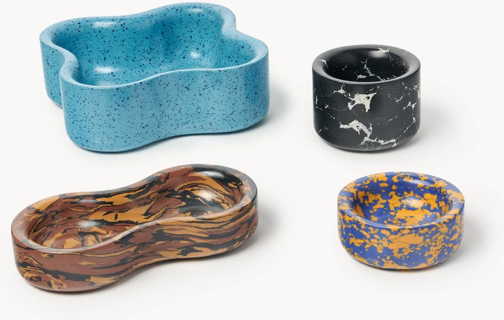 Decoratieve schalen Elara van marmer, 4-delig