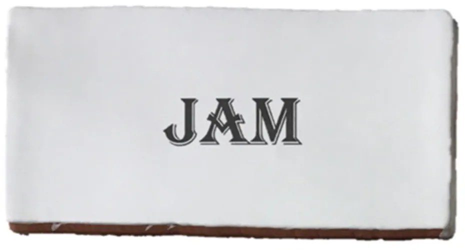 Terre d'Azur Cocina wandtegel met decor jam 15x7,5cm wit