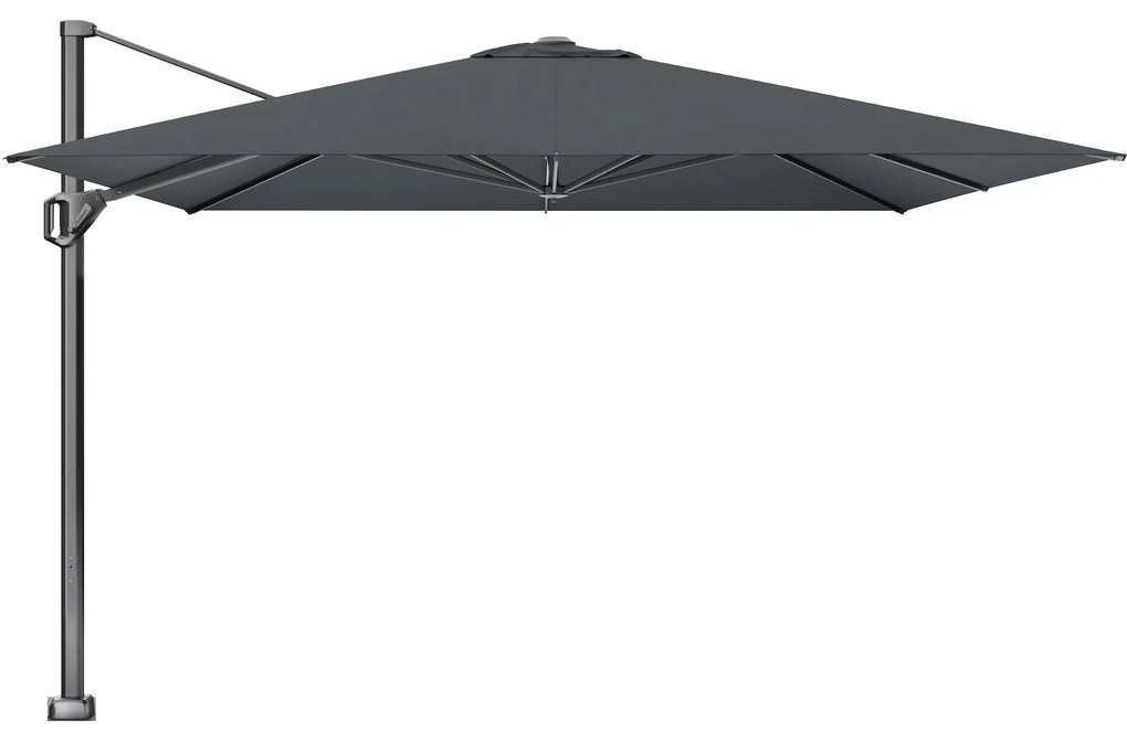 Challenger T1 telescope premium zweefparasol 350x350 cm faded black