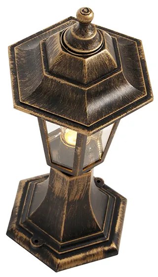 Buitenlamp antiek goud 42 cm IP44 - New Haven