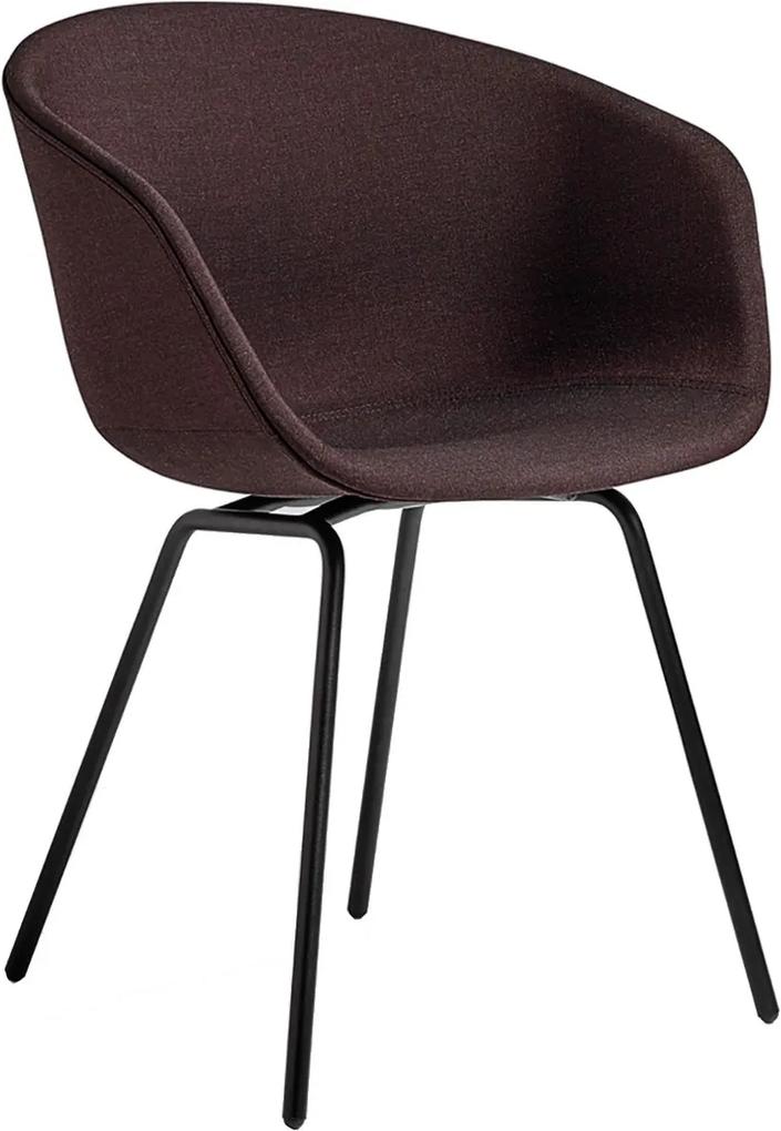 Hay About a Chair AAC27 gestoffeerde stoel met zwart onderstel kuip remix 373